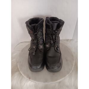 Totes Ellen Women's Size 10 Faux Fur Lined All Weather Footwear Boots Black